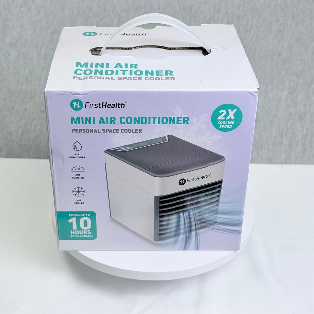 FirstHealth Mini Air Conditioner Personal Space Cooler FH7241 White New